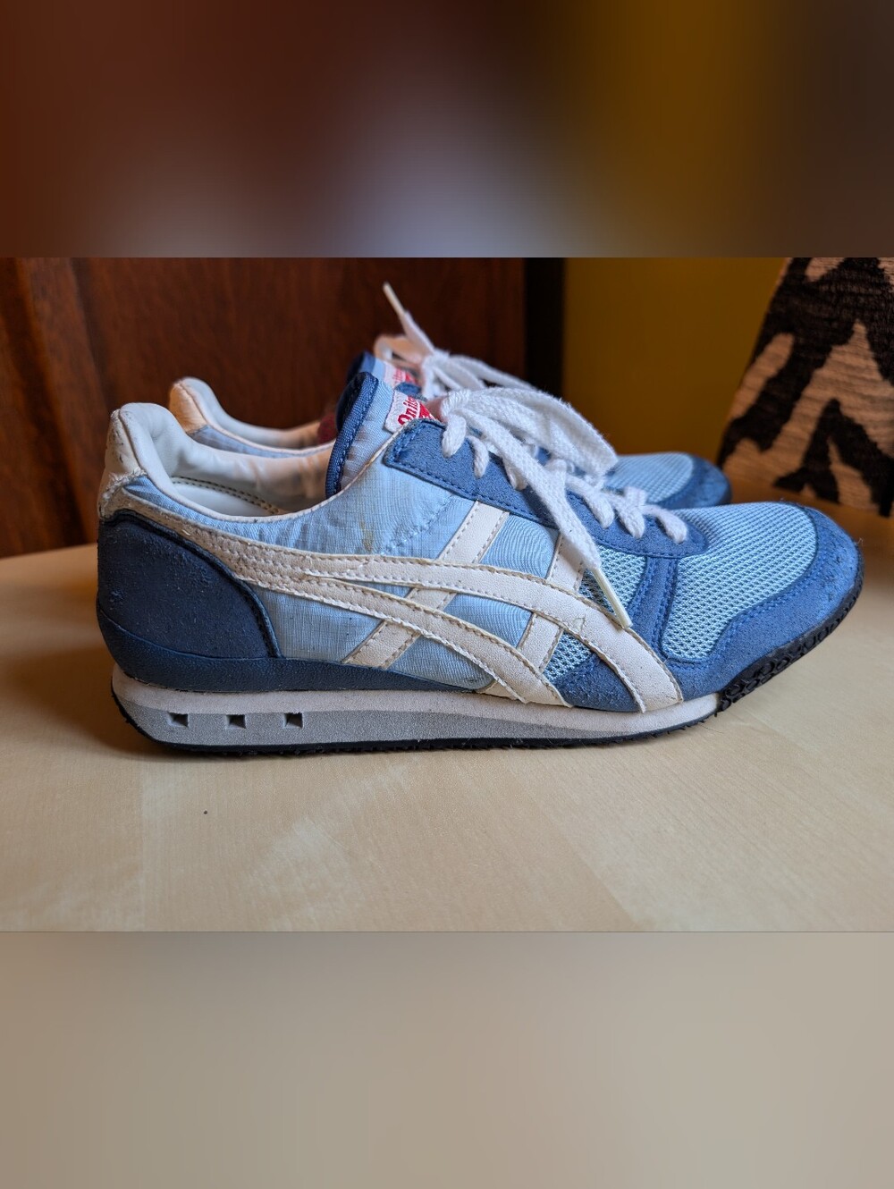 Onitsuka Tiger Ultimate 81 by Asics Light Blue and White Sneakers